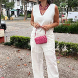 Macacão Worker Linho Off White