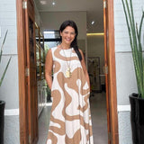 Vestido Waves Beige
