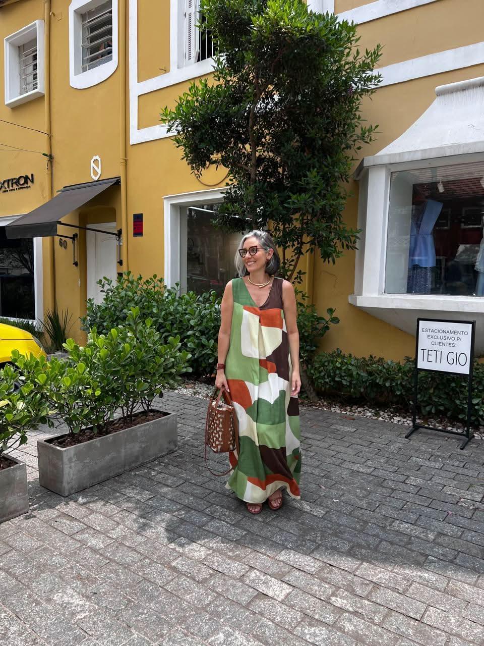 Vestido Pregas Stones